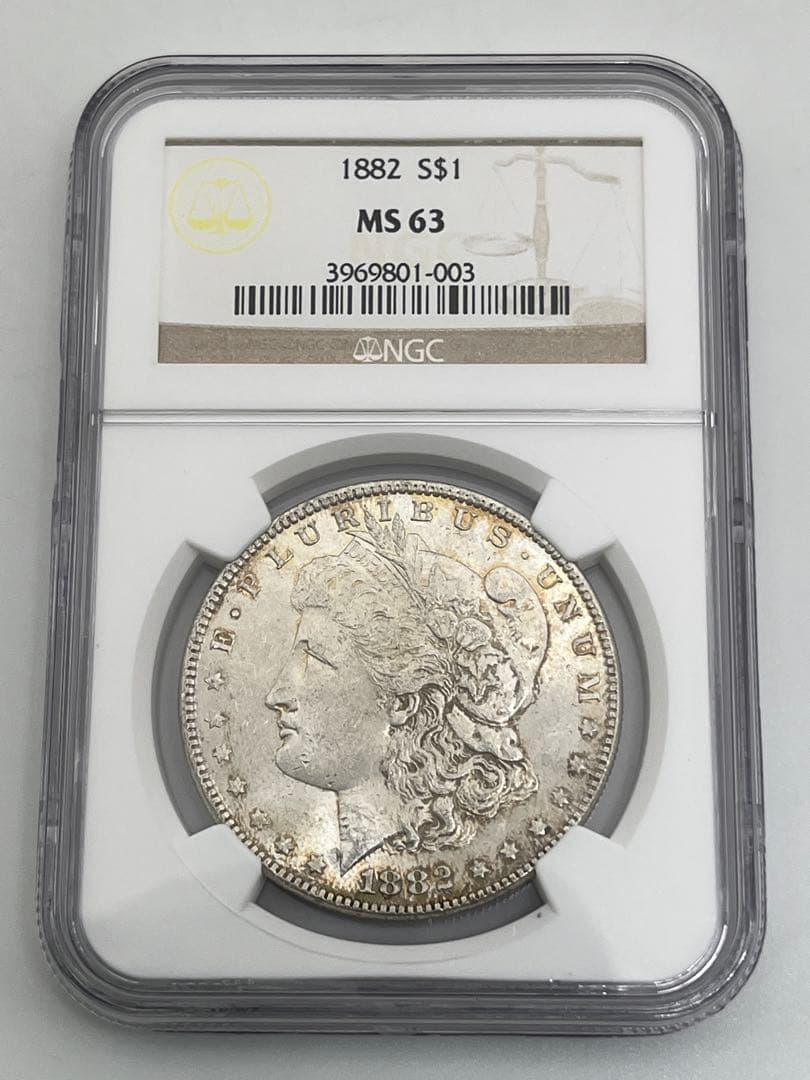 NGC MS63 MORGAN DOLLAR モルガンダラー 1882年 鑑定品