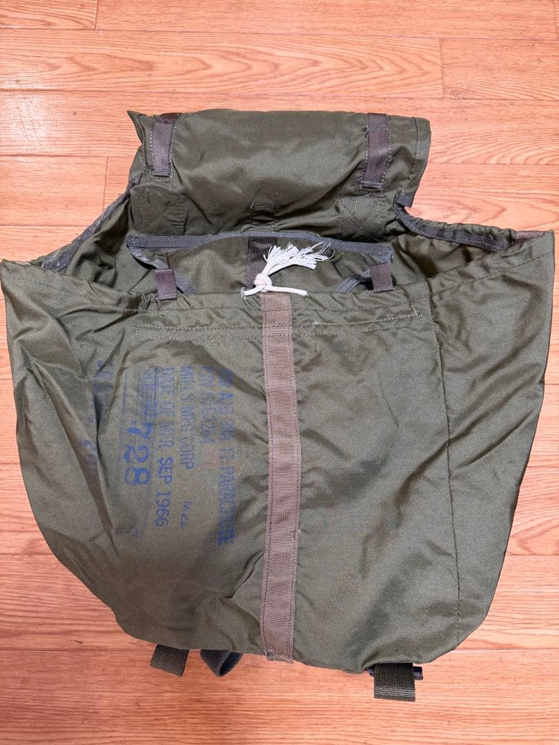 米軍 実物 パラシュートバッグ ナム戦 - メルカリ