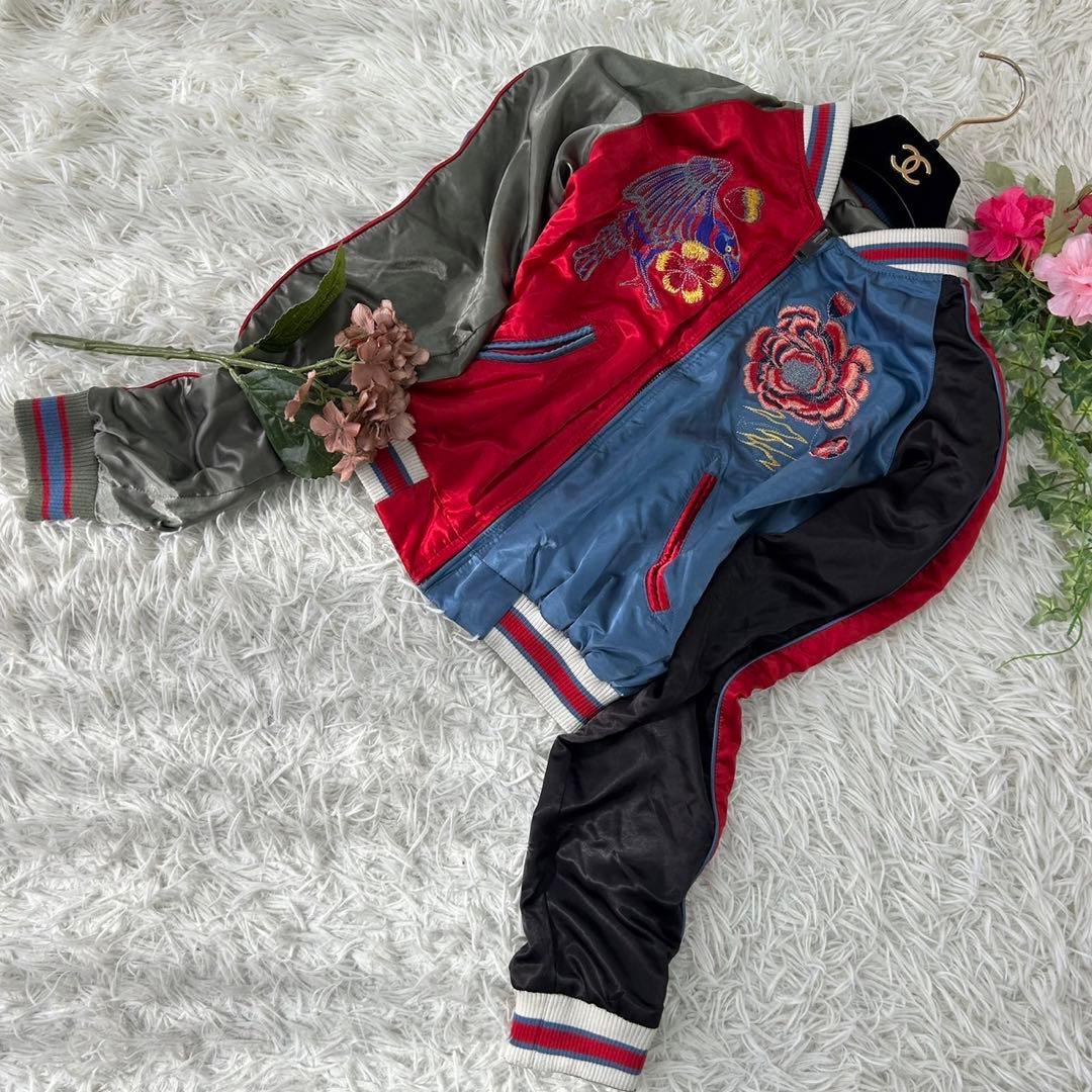 DIESEL ディーゼル レディース リバーシブル スカジャン ブルゾン 刺繍