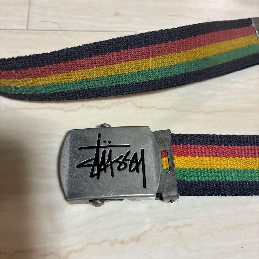 【超希少】old stussy ラスタ柄ベルト