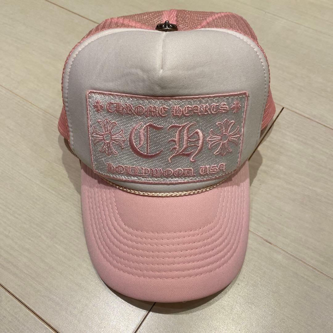 クロムハーツ TRUCKER CAPトラッカーキャップ CHパッチクロスボール付