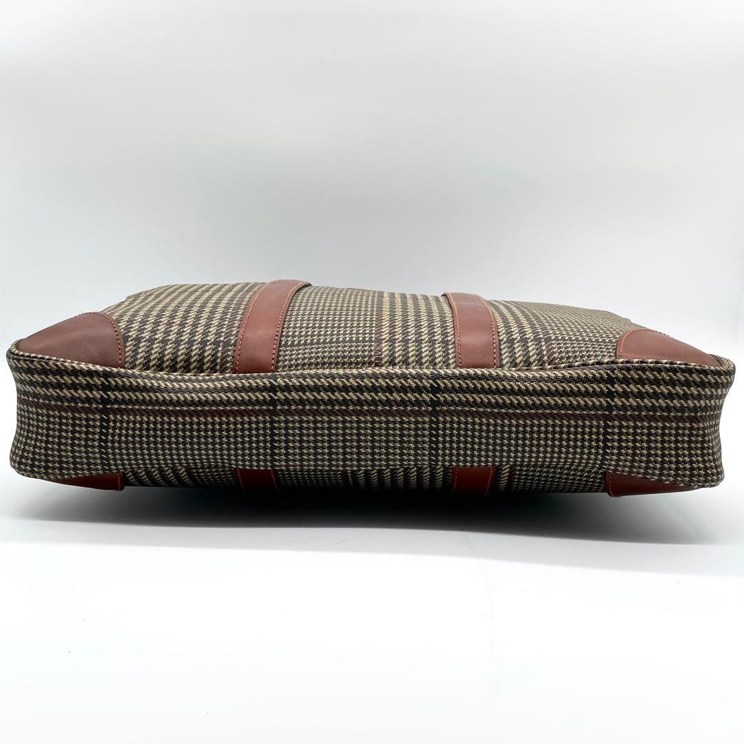 ポロラルフローレン ビジネスバッグ A4可能 千鳥格子 ブリーフケース