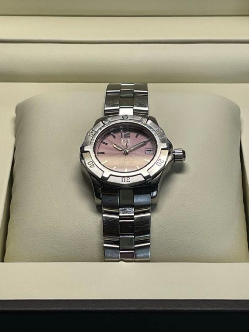 TAGHEUER クォーツじゃない！Diver´s 200m ピンク自動巻 箱付