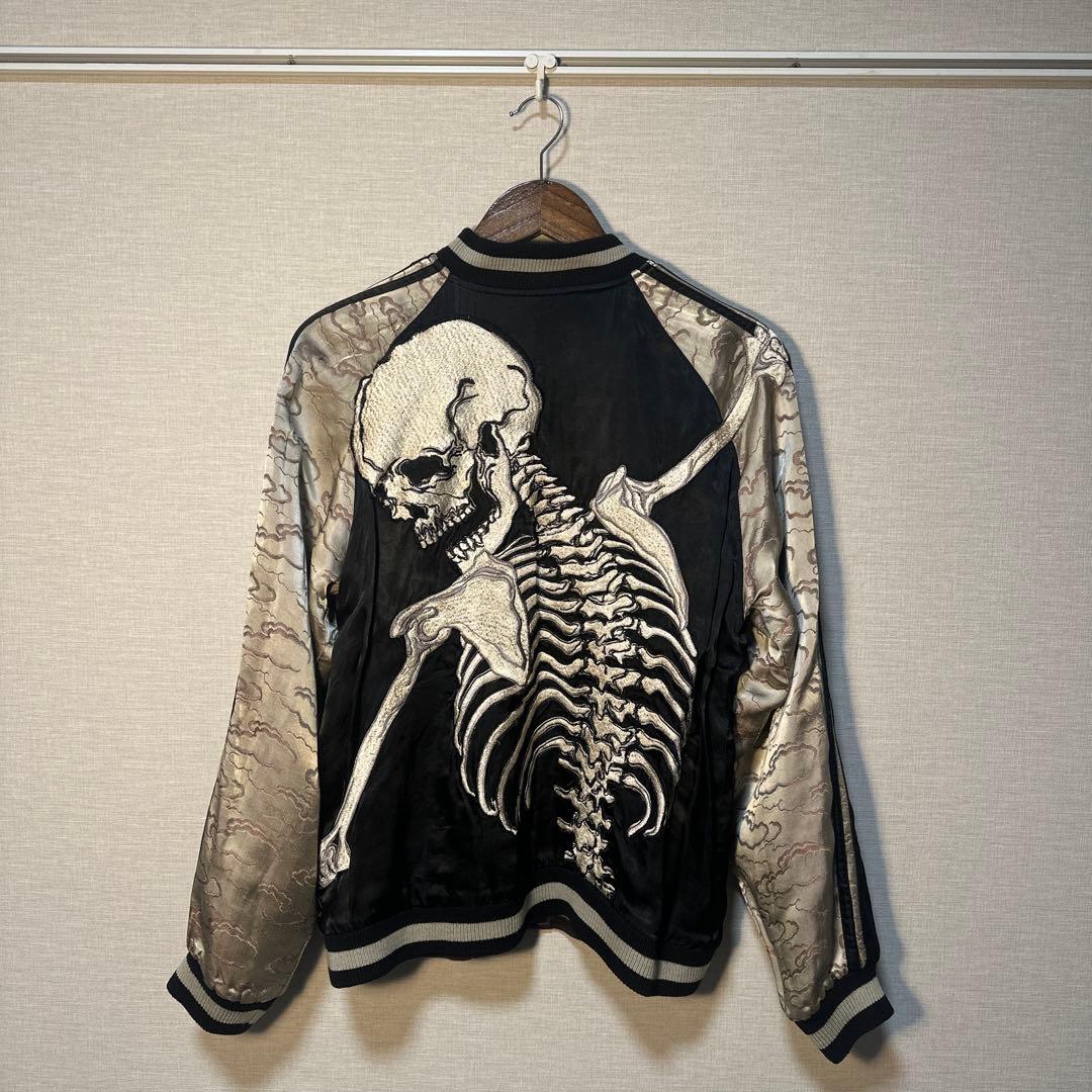 【はしい】花旅楽団　スカジャン　リバーシブル　y2k