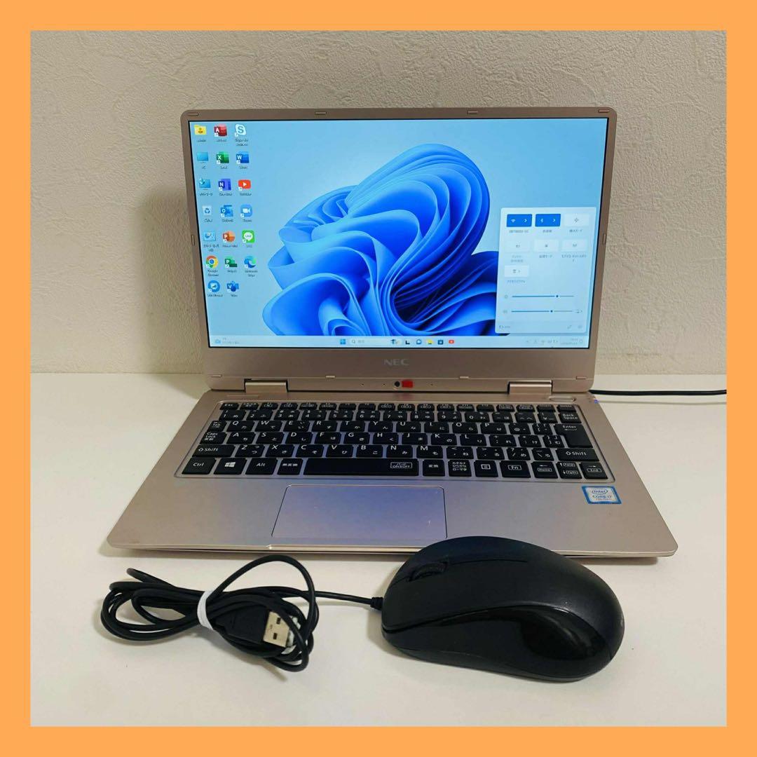 Y47 NECノートパソコン i7メモリ8G高速コンパクト Windows11