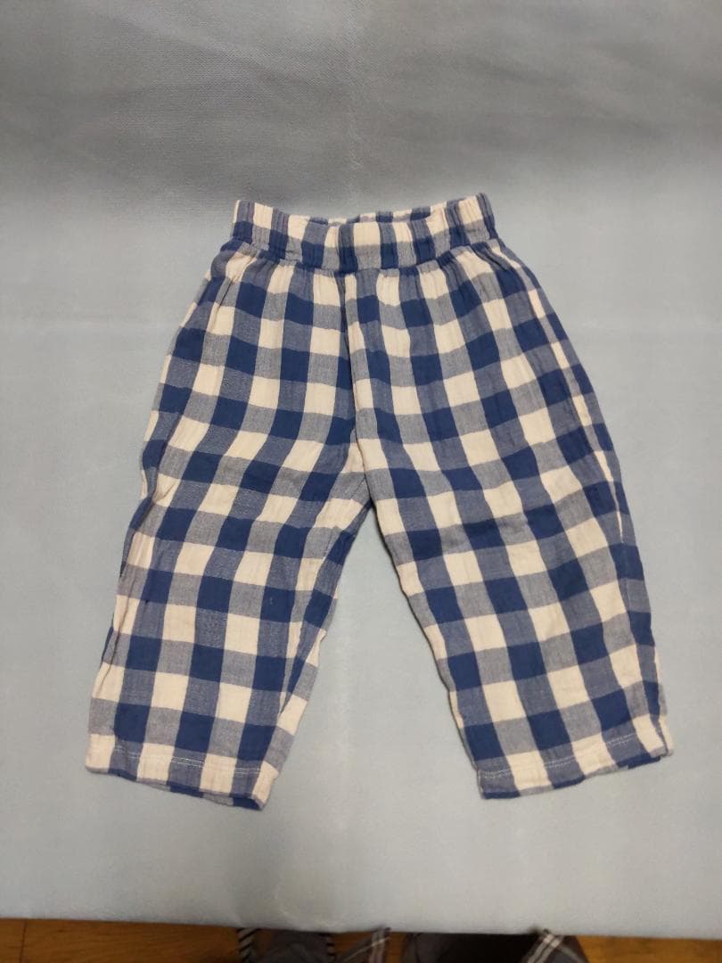オーガニックズー】ギンガムチェックズボン 3Y-4Y - メルカリ