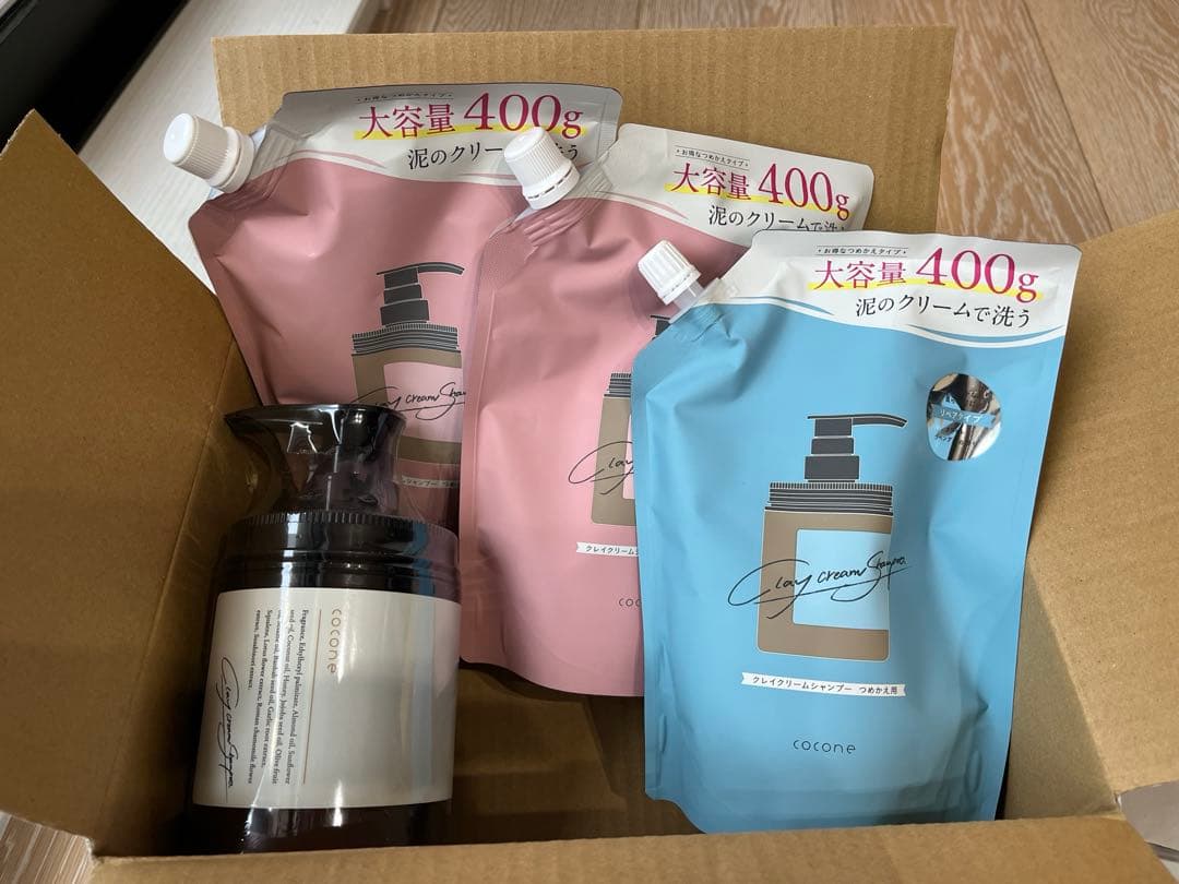 Cocone クレイクリームシャンプー　3種