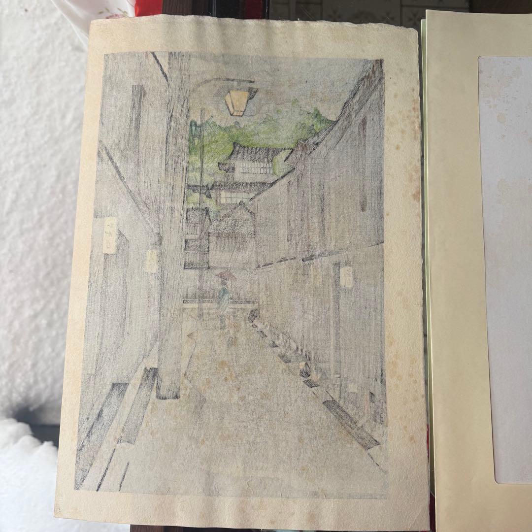 超限定11月2日20時迄‼️名所‼️井堂雅夫木版画金沢十景『東山』金沢