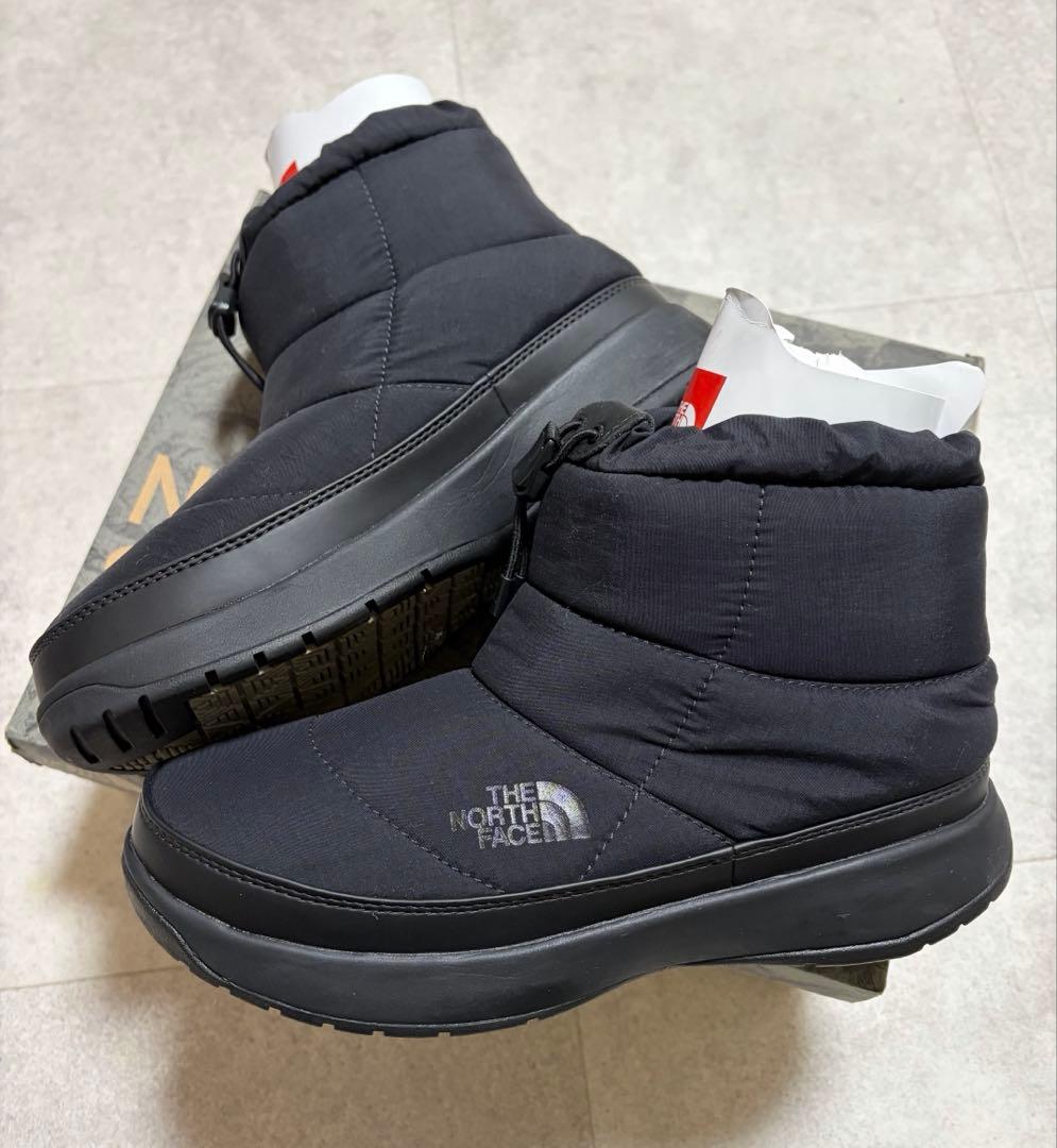 極美品ノースW Nuptse Bootie WP VII Short 黒24cm