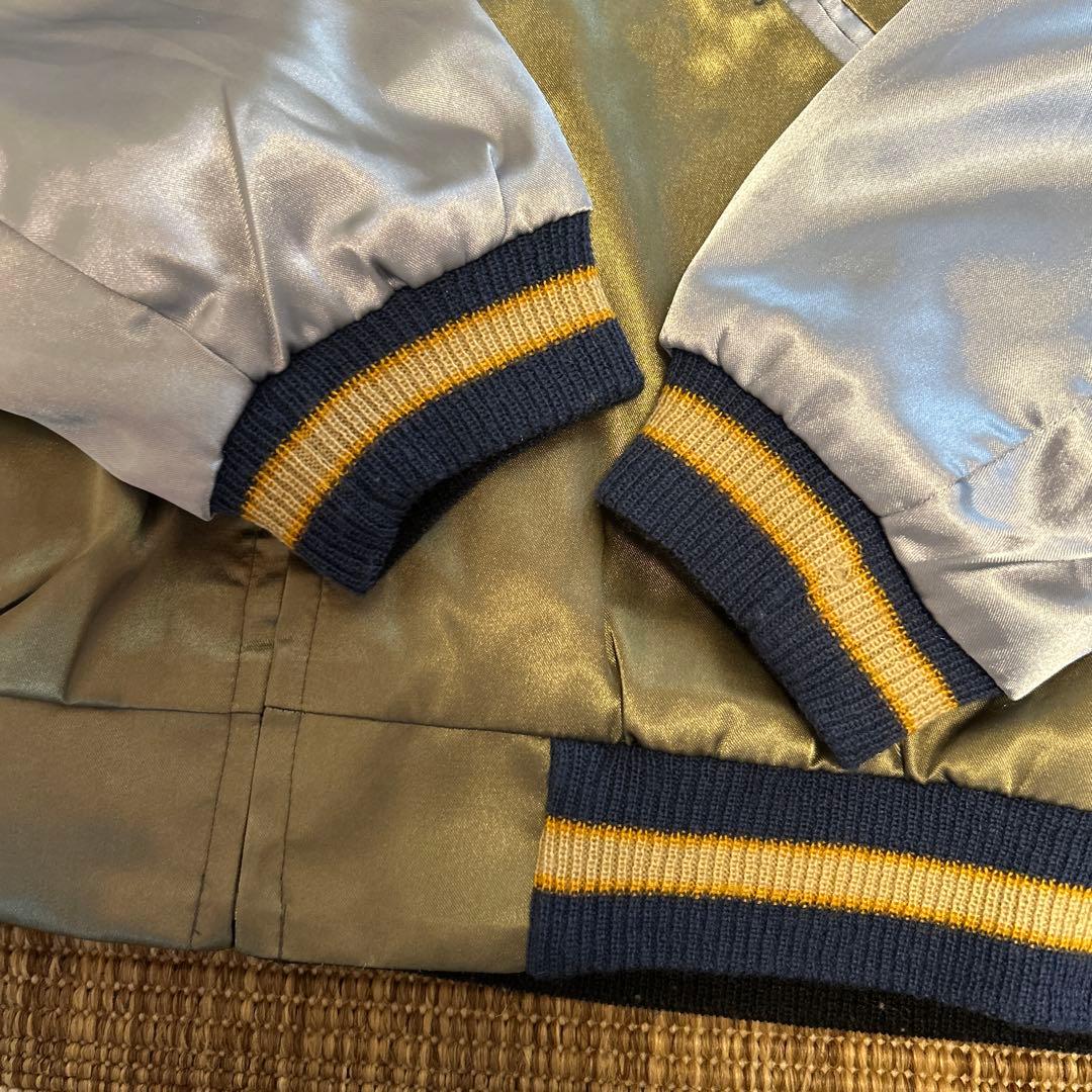 東洋エンタープライズ 刺柄デザイン スカジャン L TT10636 グリーン