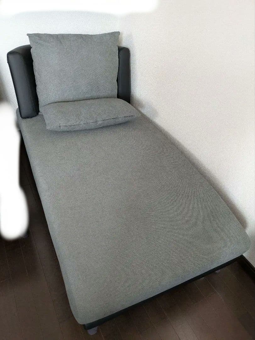 カウチソファ、黒とグレー、Libre、セット1/3