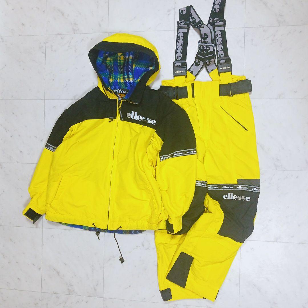 エレッセ ゴールドウィン製 スキーウェア 上下 Y2K レトロカラー 裏フリース