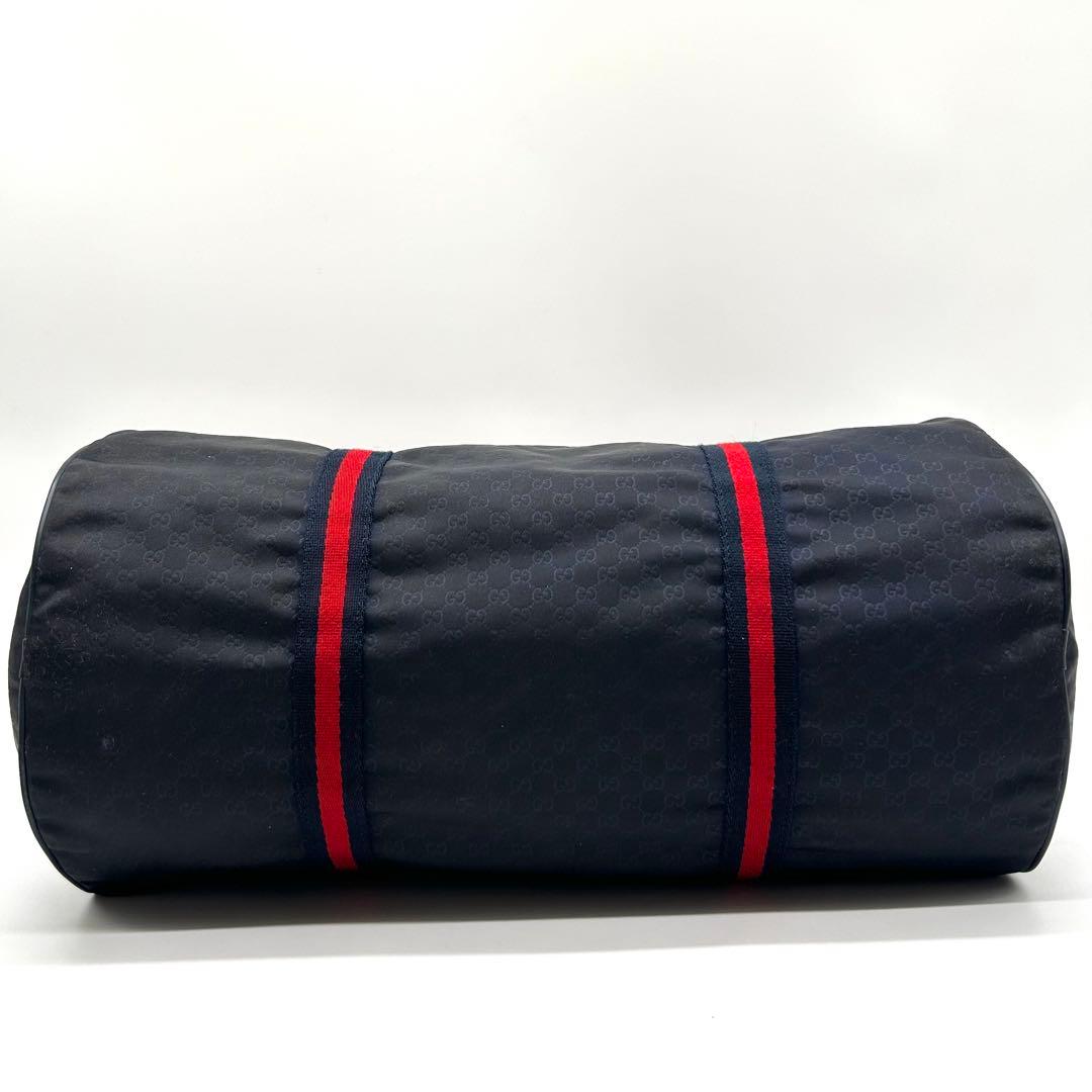 GUCCI GG柄 シェリーライン ボストンバッグ ナイロン 2way 黒 - メルカリ
