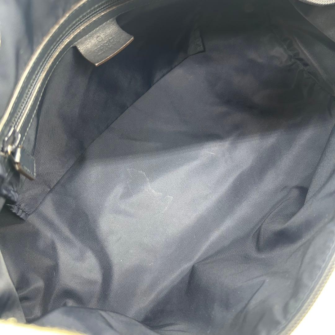 GUCCI GG柄 シェリーライン ボストンバッグ ナイロン 2way 黒 - メルカリ