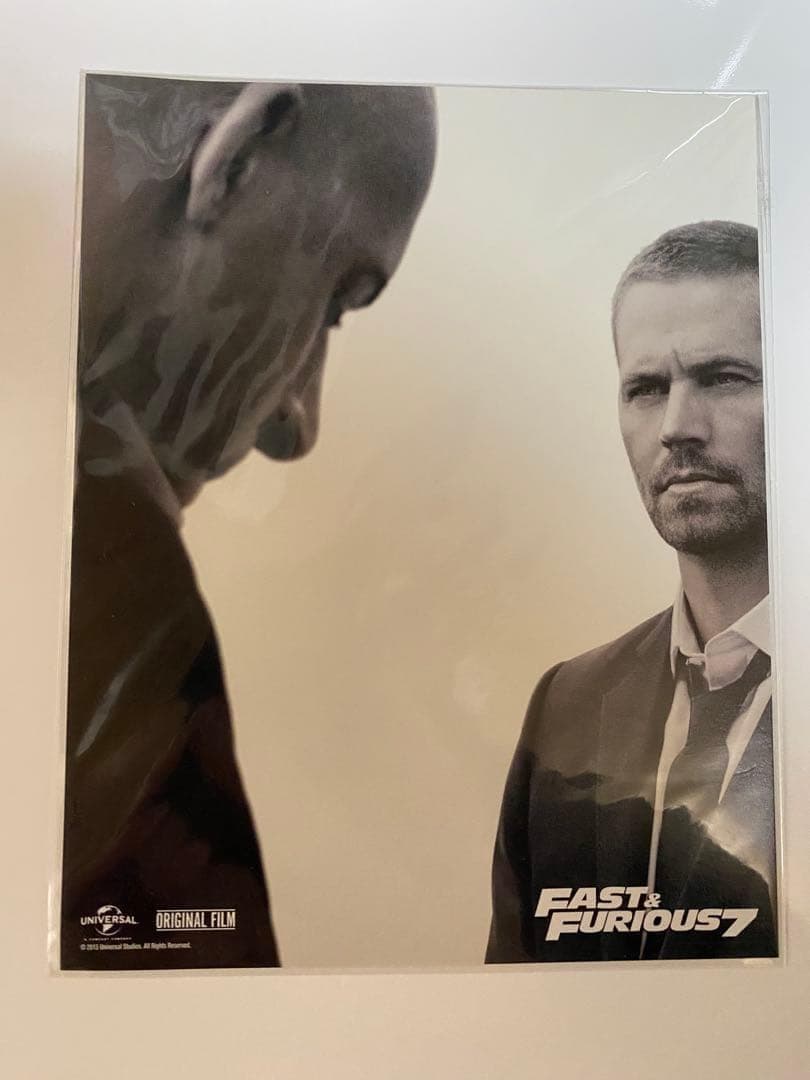 【海外でも大人気】【入手困難品】 FAST & FURIOUS 7 ブロマイド