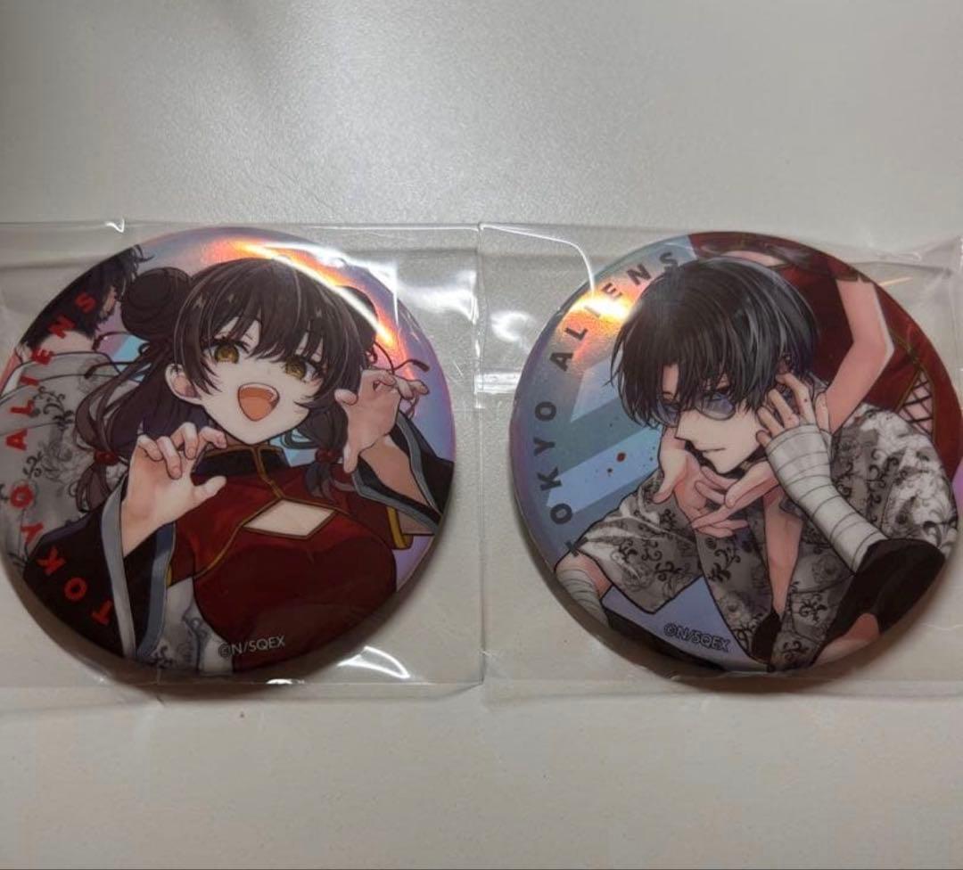 東京エイリアンズ オーロラ缶バッジ 憂炎 明明 - メルカリ