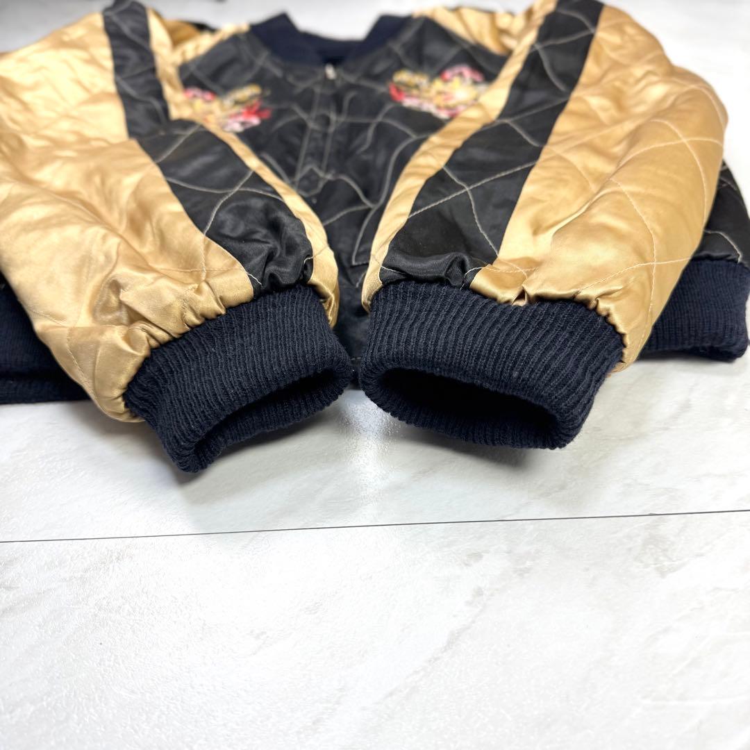 美品 テーラー東洋 別珍 スカジャン ベロア 蛇髑髏 ドクロ 昇龍 M