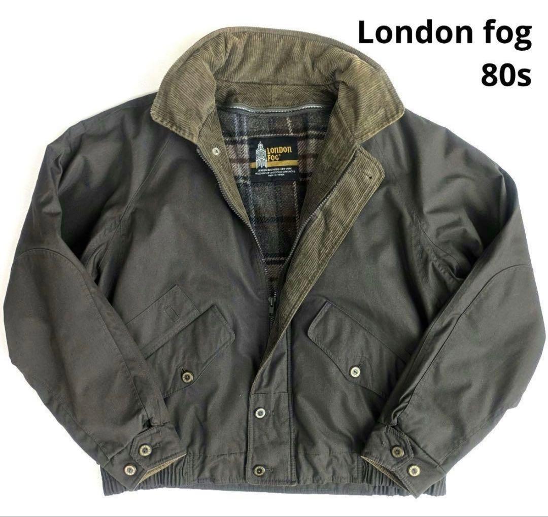 状態◎80s London fog スイングトップ L 襟コーデュロイ 短丈