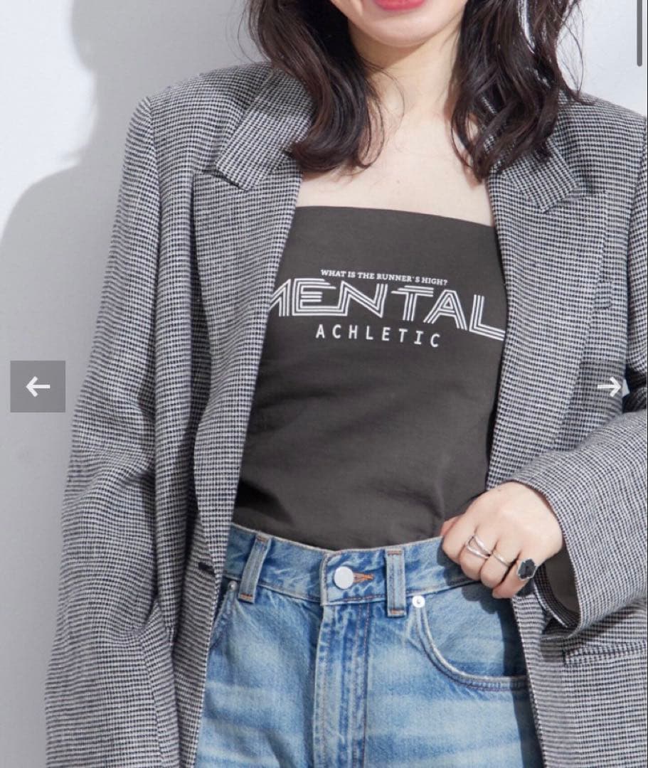 INSCRIREアンスクリア/Print Tube Topプリントチューブトップ