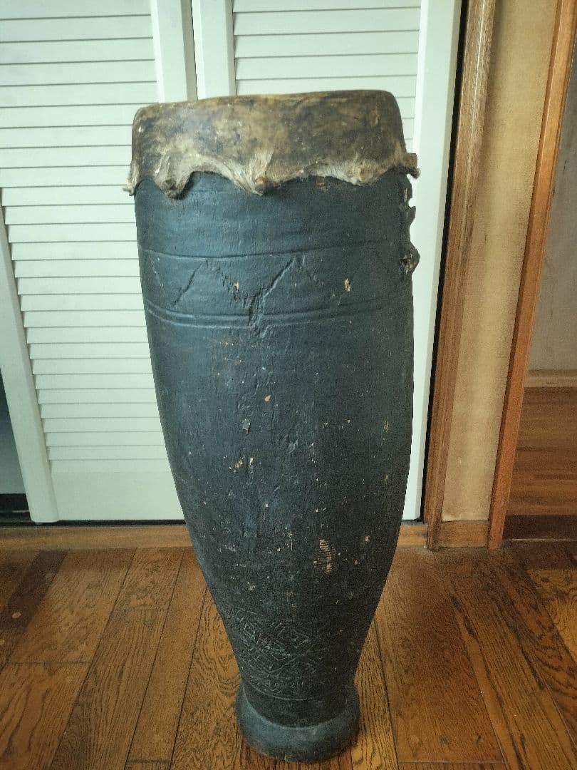 【アフリカンビンテージドラム｜東・中央アフリカ伝統太鼓】