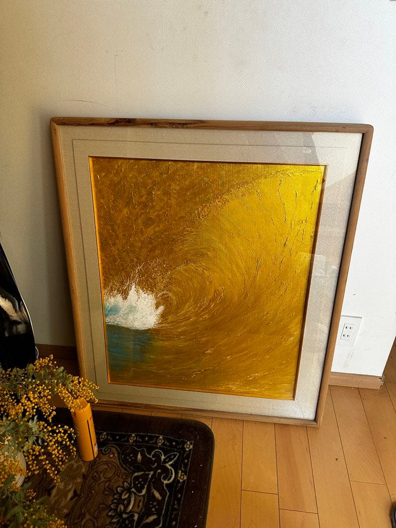 アクリル画題　名輝く未来