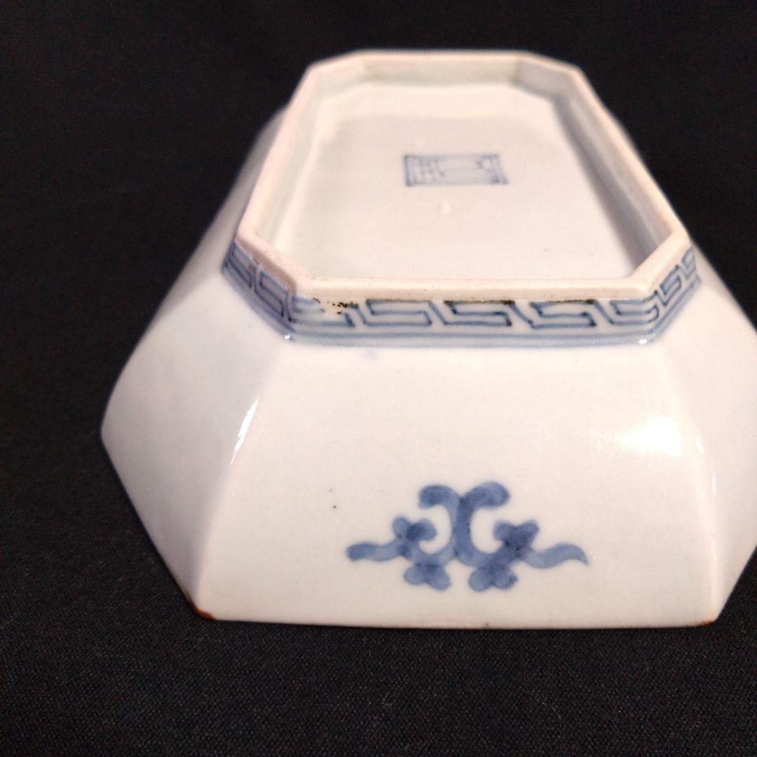 藍柿右衛門唐獅子雪輪文隅切長皿 - メルカリ