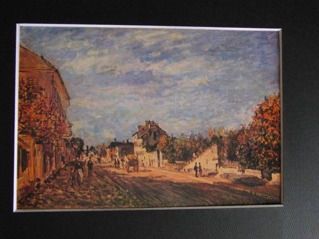 アルフレッド・シスレー、【風景】、希少な額装用画集より、状態良好