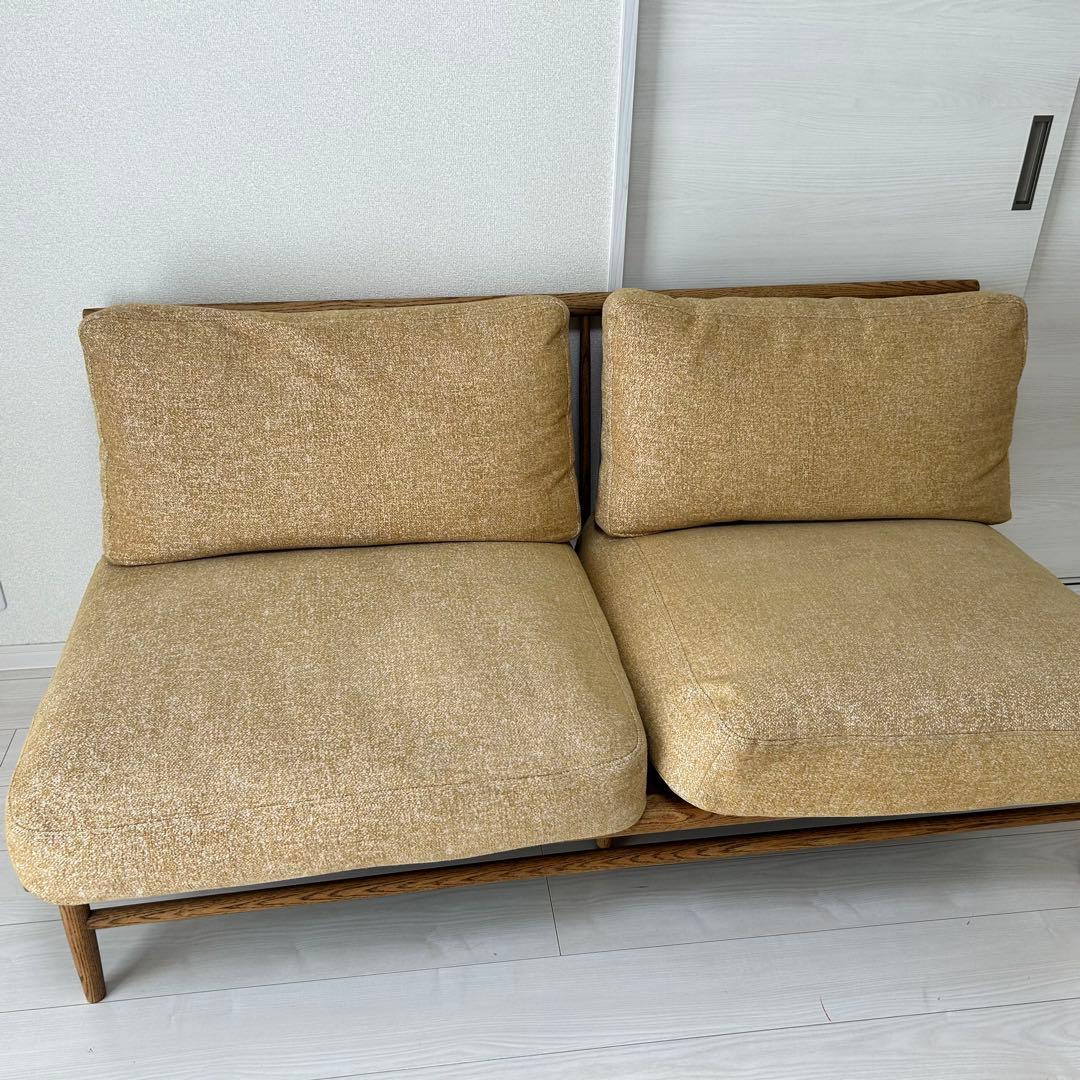 モモナチュラルソファ　2人掛け