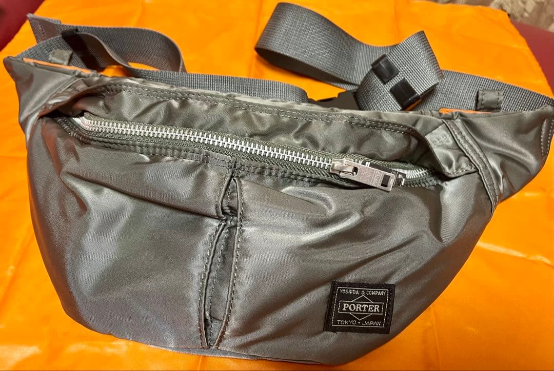 PORTER ポータータンカー　ウエストバッグS シルバーグレー 美品