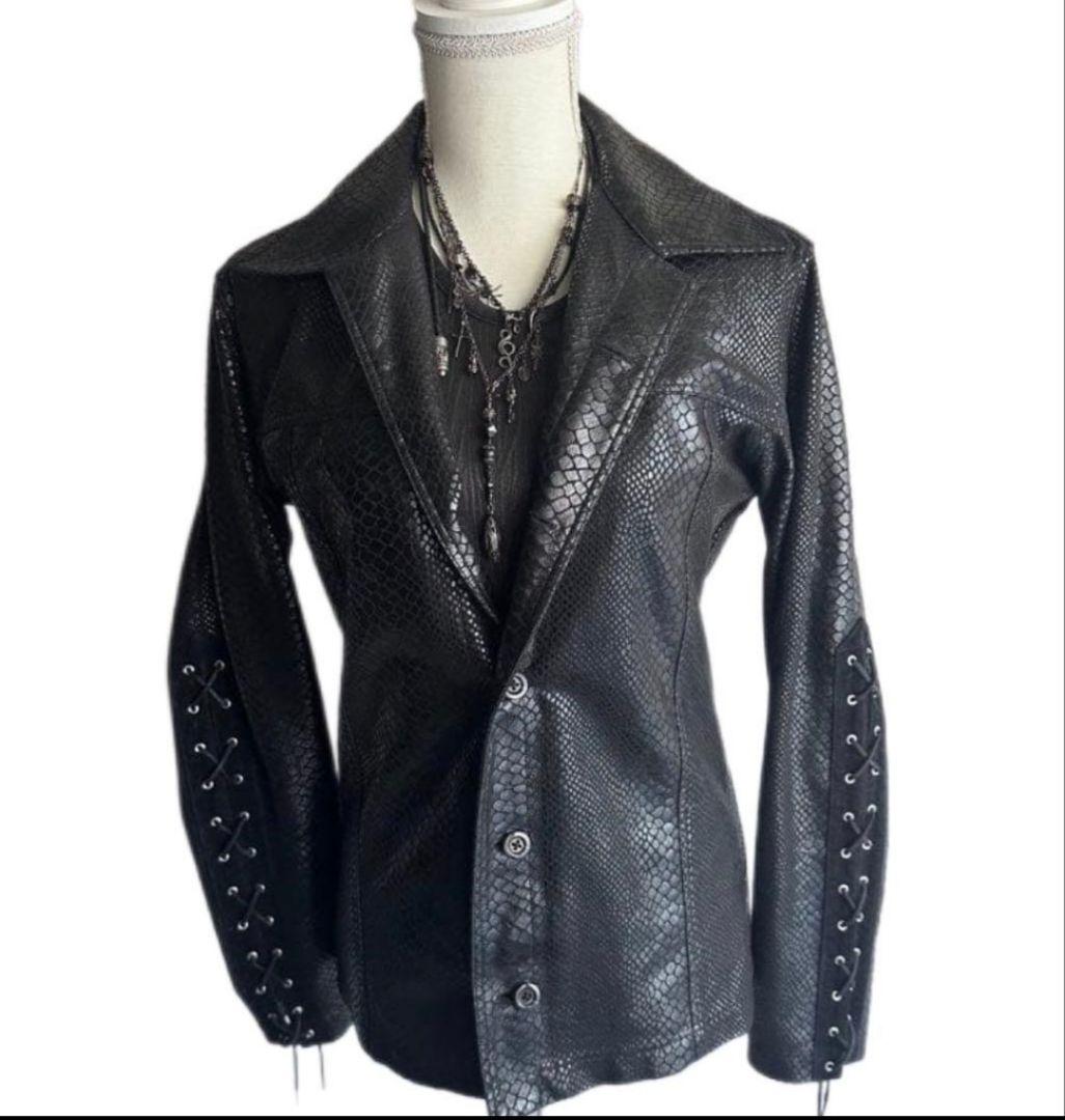 ジャケット・アウター TORNADO MART laceup crocodile jacket