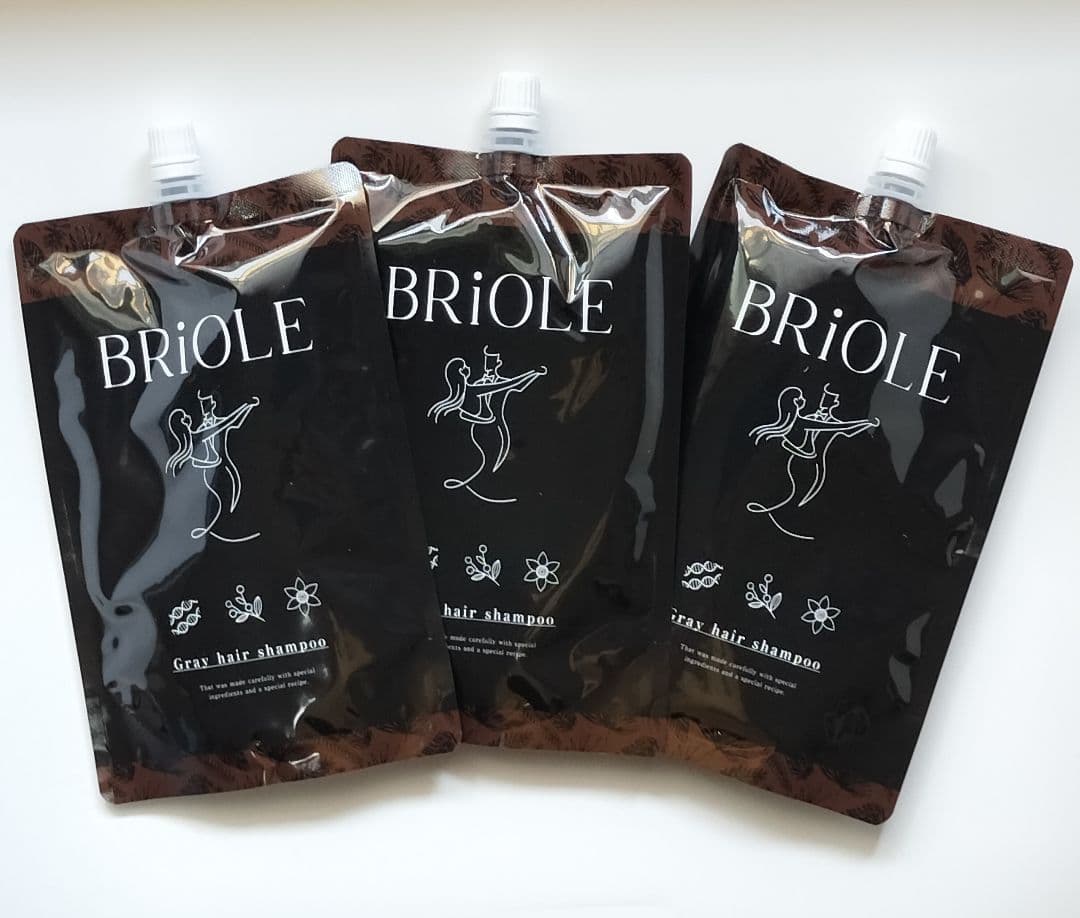 【3個】ONYX BROWN ヘアカラー クリーム シャンプー　白髪 ブラウン 美染髪カラークリームシャンプー ナチュラルブラウン 400g ｜ ミスター