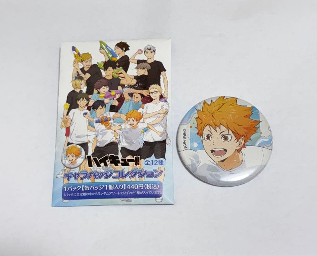 ハイキュー!! キャラバッジコレクション 水遊び 日向翔陽 缶バッジ