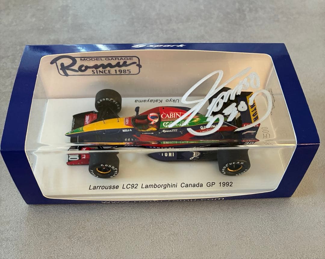 ★片山右京 直筆サイン入り★1/43★ラルース LC92 ランボルギーニ★限定品