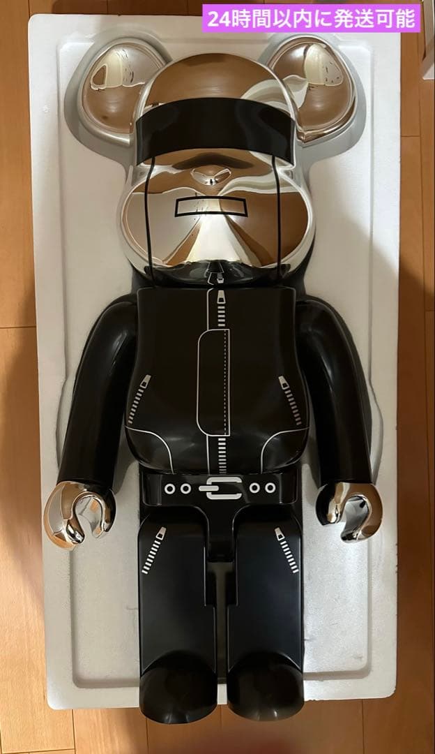 k*n様 ベアブリック ダフトパンク 1000％ シルバー - メルカリ