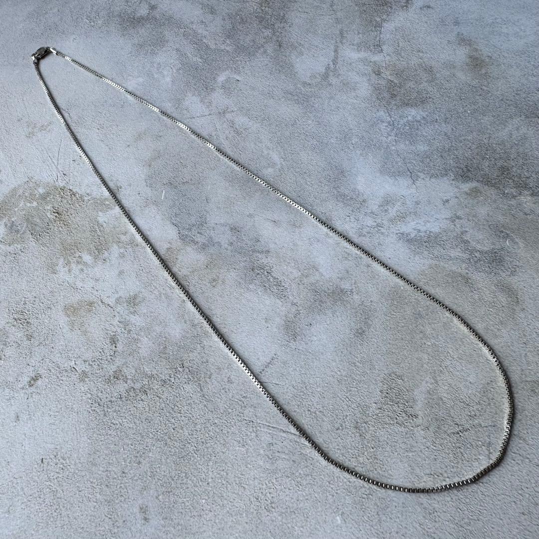 ヴィンテージ ブロックチェーンリンクネックレス シルバー925 メキシコ製