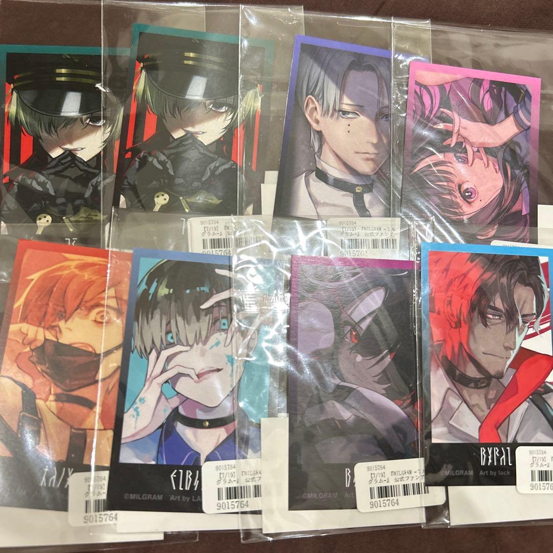 ミルグラム　特典　イラストカード　ミニブロマイド　チェキ
