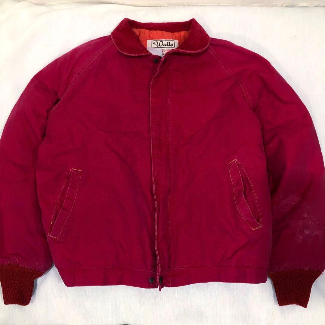 USA製 Walls BLIZZARD PRUF ワークジャケット 赤 短丈