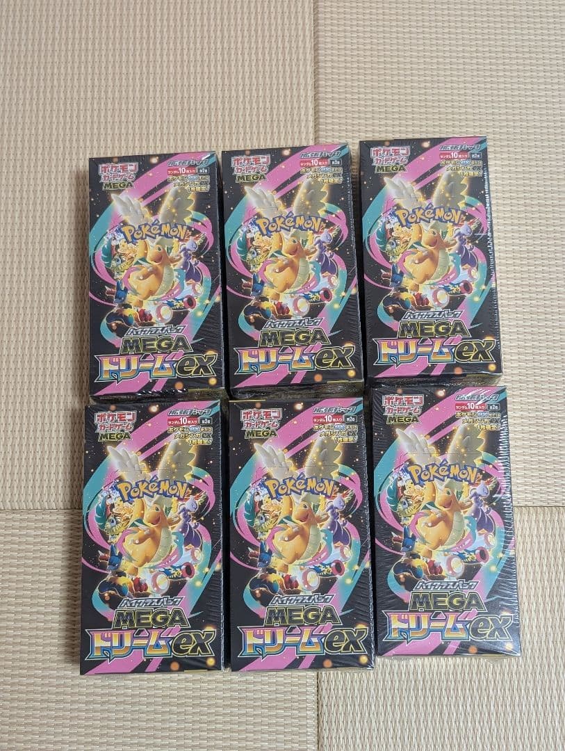 MEGAドリームex　6BOX　シュリンク付き未開封　ポケモンカード