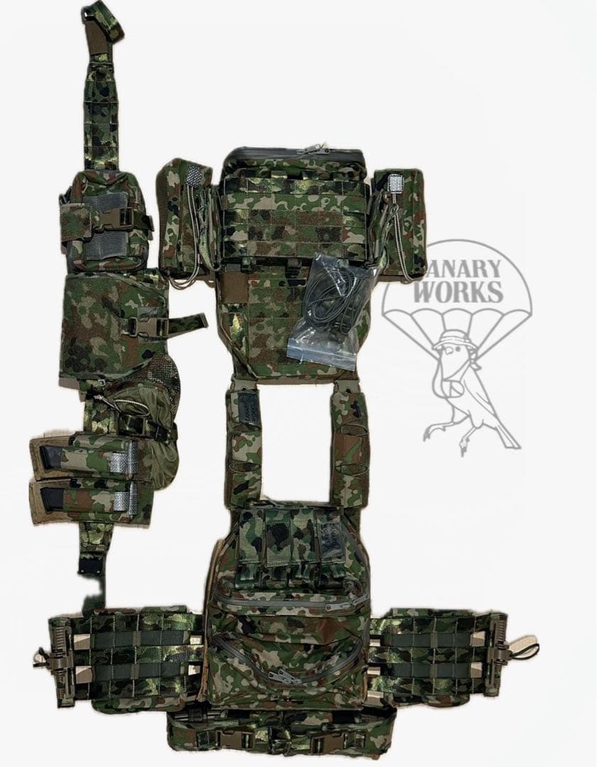 ガンファイターベルト　マルチカムブラック　コブラバックル　１インチ　D管付き　美