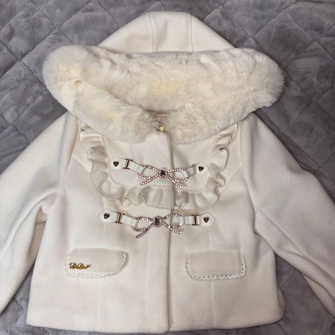 LIZLISAビジューリボンショートフードコート LIZLISA リズリサ ビジューリボンショートフードコート - メルカリ