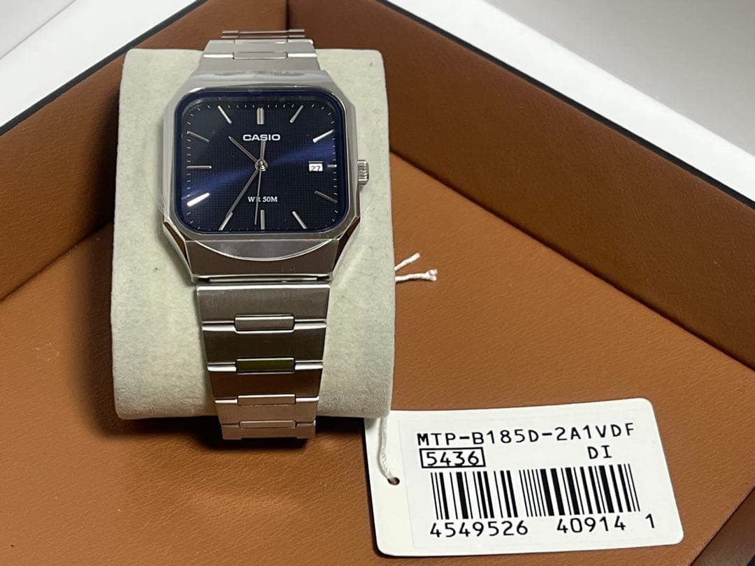 新品】CASIO カシオ MTP-B185D 2A1 ネイビー【海外モデル】 - メルカリ