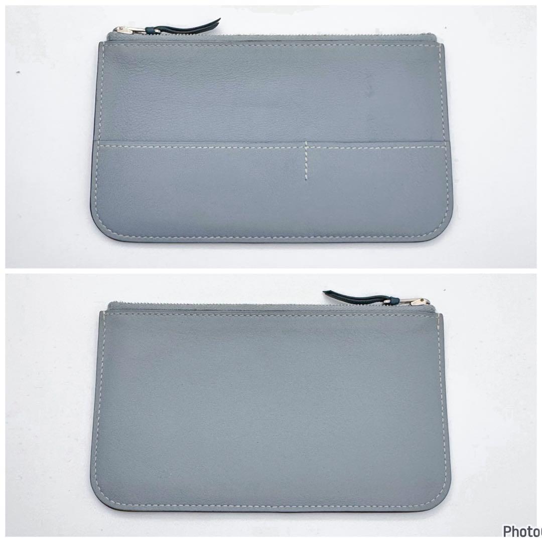 くま様専用 エルメス✨ドゴン GM デュオ✨ブルー バイカラー✨二つ折り