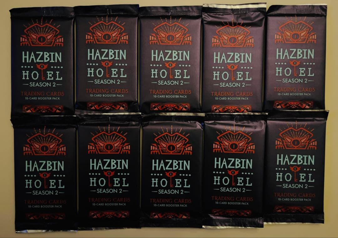 10パック Hazbin Hotel SeasonTwo 1st Edition Hazbin Hotel Season 2 Trading Cards 1st Edition Booster Pack Lot