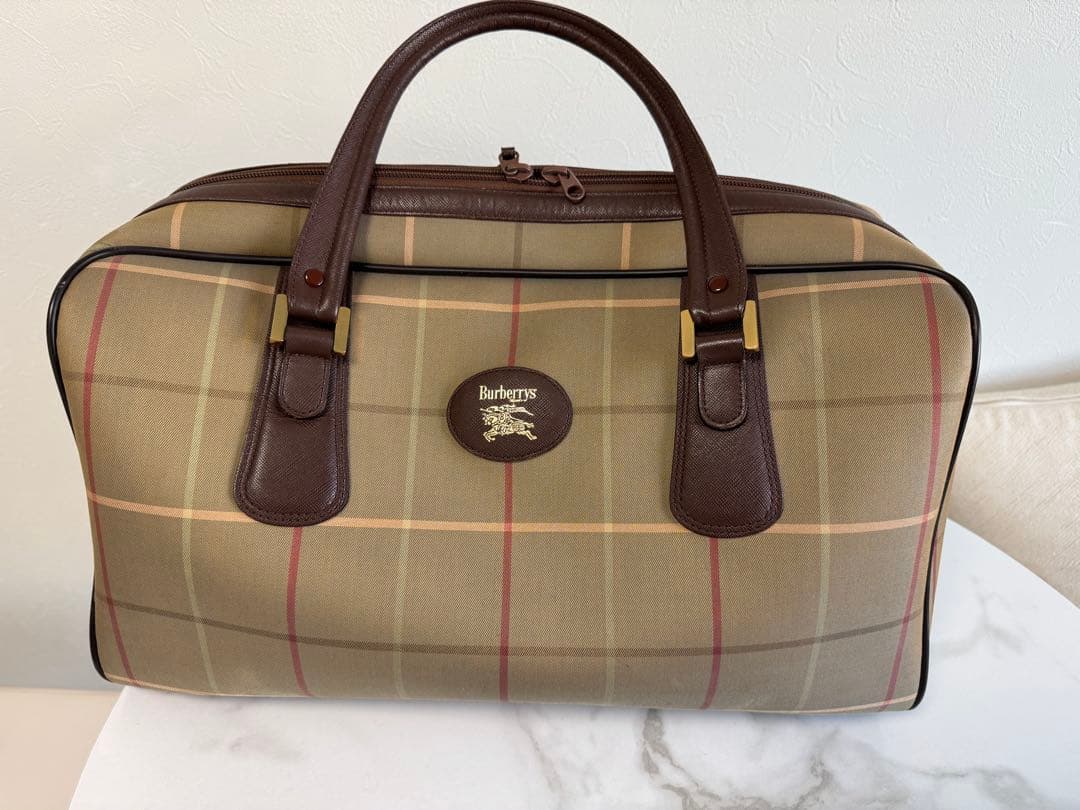 Burberrys チェック柄 ボストンバッグ 中型