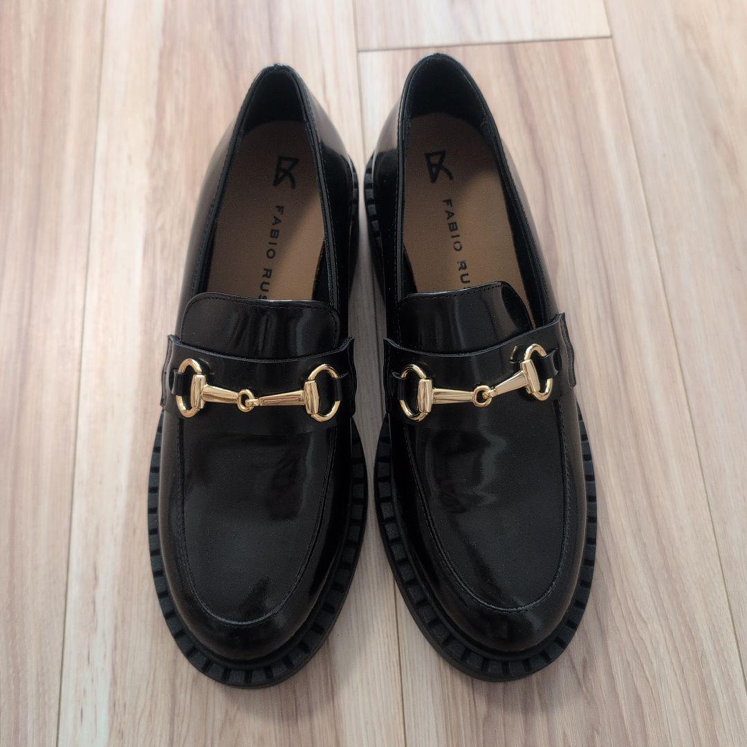 新品FABIO RUSCONIファビオルスコーニ☆37サイズビットローファー革靴
