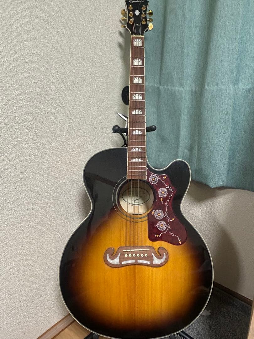 epiphone エレアコ　j-200ec oasis