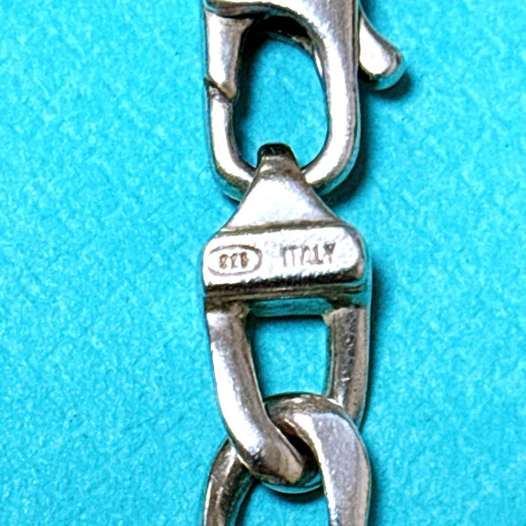 【美品】19.2cm ティファニー フィガロチェーン ブレスレット925/750