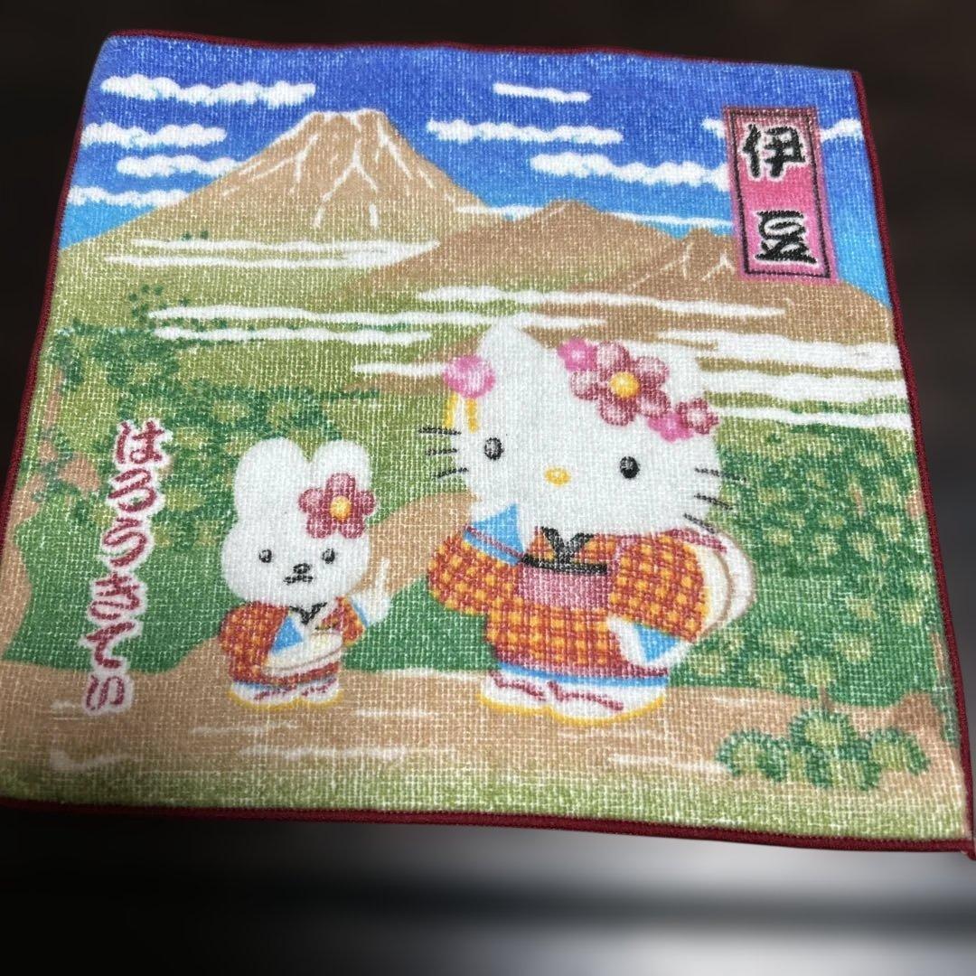 レア 2000年 ご当地キティ 新潟.伊豆限定 プチタオル 平成 当時物