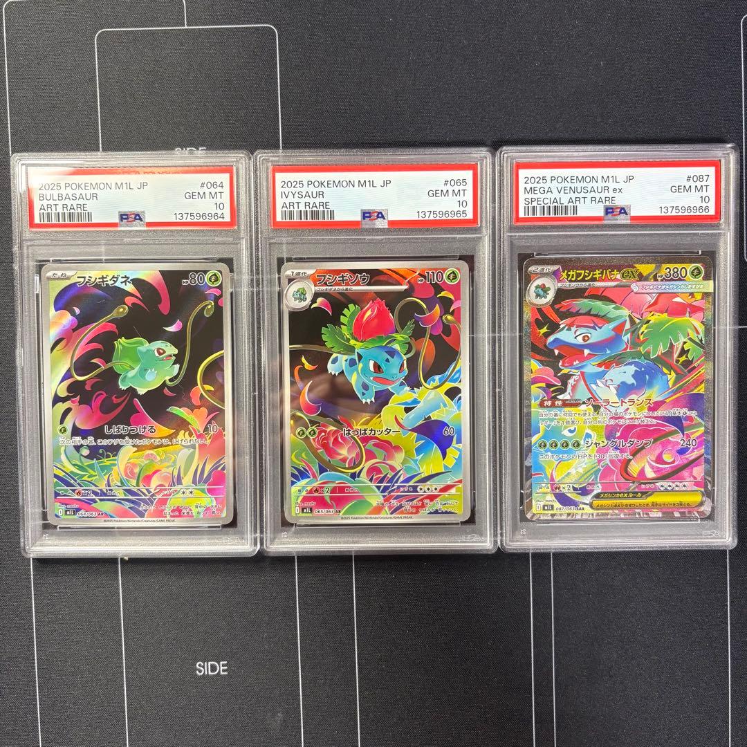 フシギダネ フシギソウ メガフシギバナ PSA10 3連番 - メルカリ