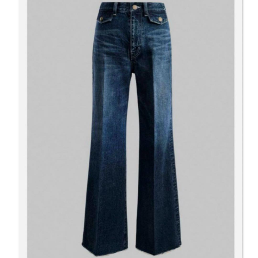 sheller♡OKAYAMA flap pocket flare denim - メルカリ